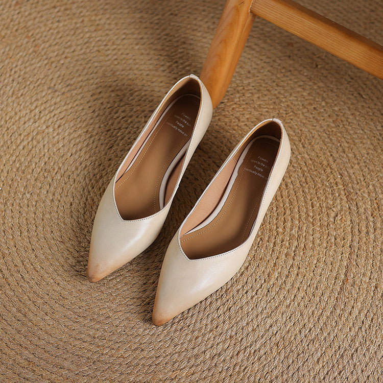 Loxey Genuine Leather Heels