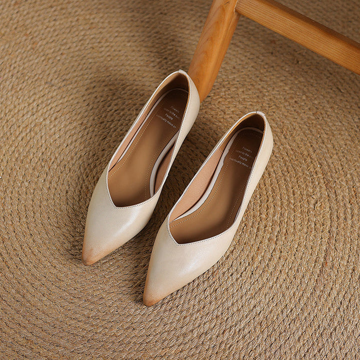 Loxey Genuine Leather Heels