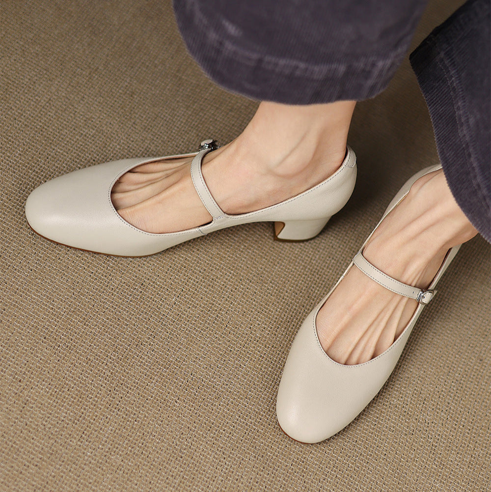 Cyra Genuine Leather Pumps