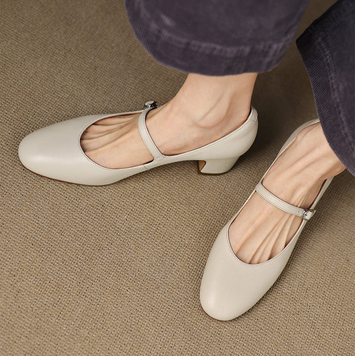 Cyra Genuine Leather Pumps