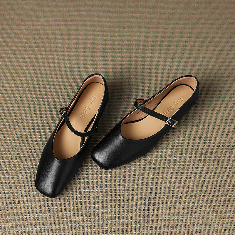 Athea Genuine Leather Flats