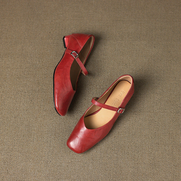 Athea Genuine Leather Flats