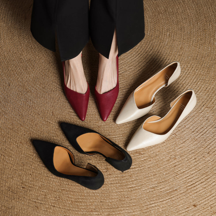 Sophie Genuine Leather Heels