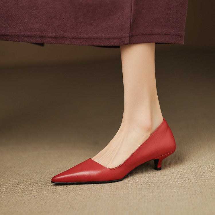 Bianka Genuine Leather Heels