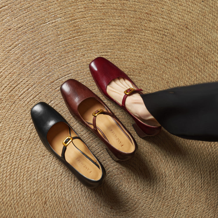 Rocio Genuine Leather Heels