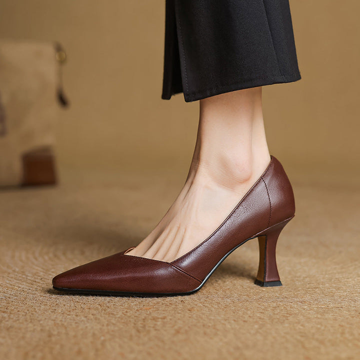 Morae Genuine Leather Heels