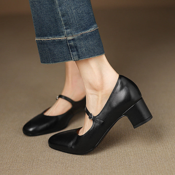 Cyra Genuine Leather Pumps