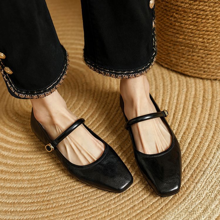 Carla Genuine Leather Flats