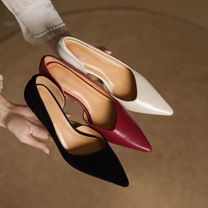 Sophie Genuine Leather Heels