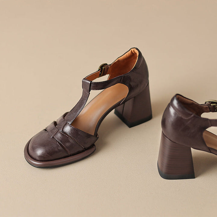 Kate Genuine Leather Heels