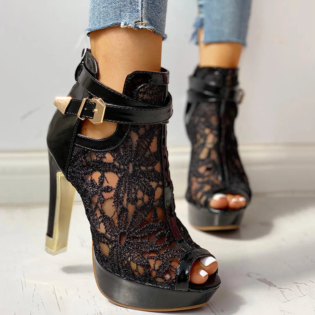 Mira Lace Heels