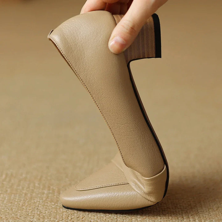 Naira Genuine Leather Pumps