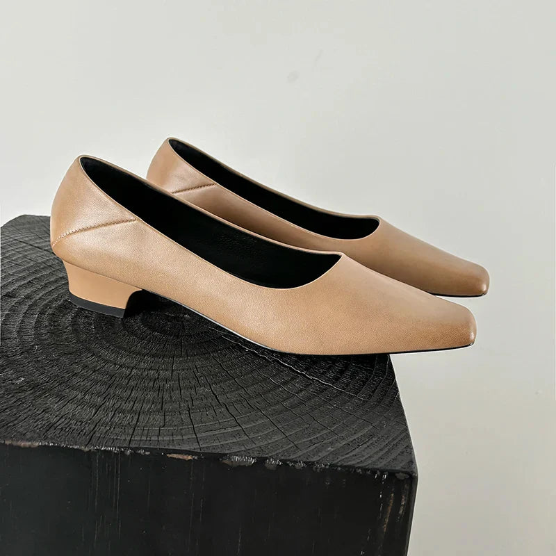 Calyan Genuine Leather Pumps
