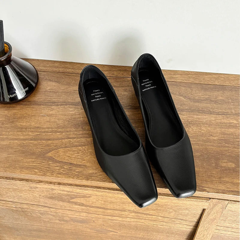 Calyan Genuine Leather Pumps