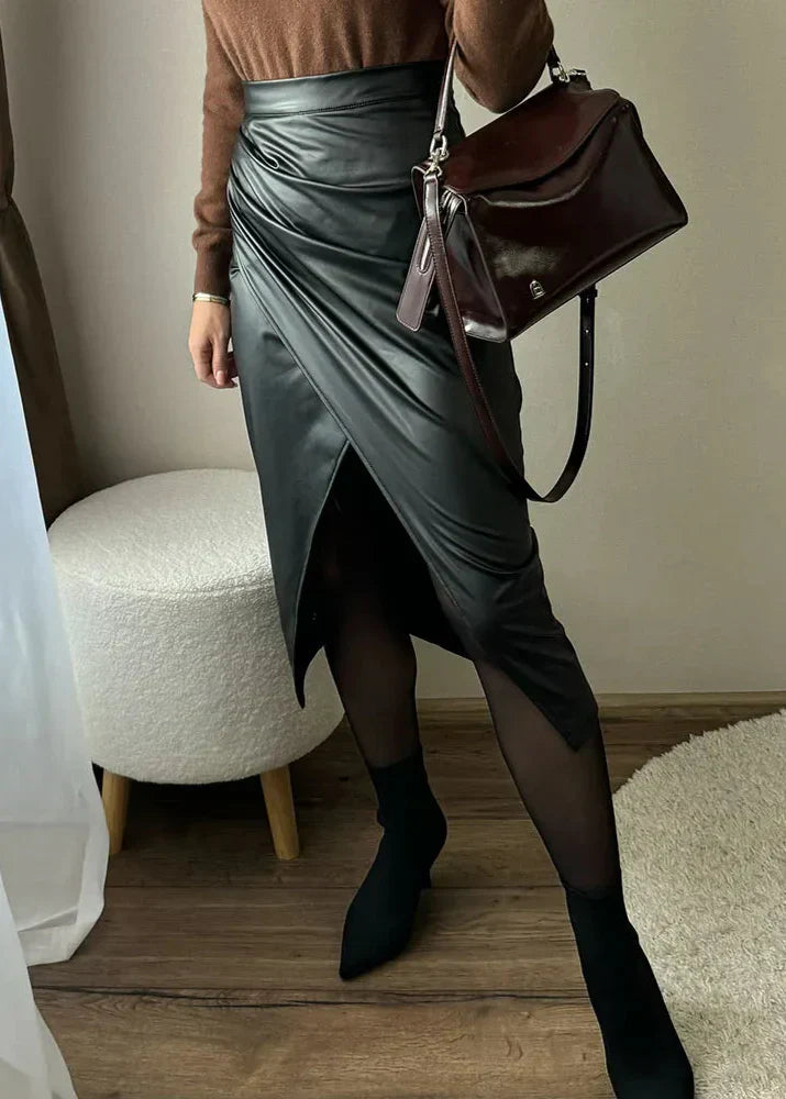 Maeve Leather Skirt