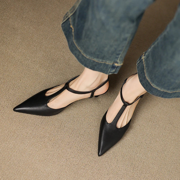 Vaila Genuine Leather Heels