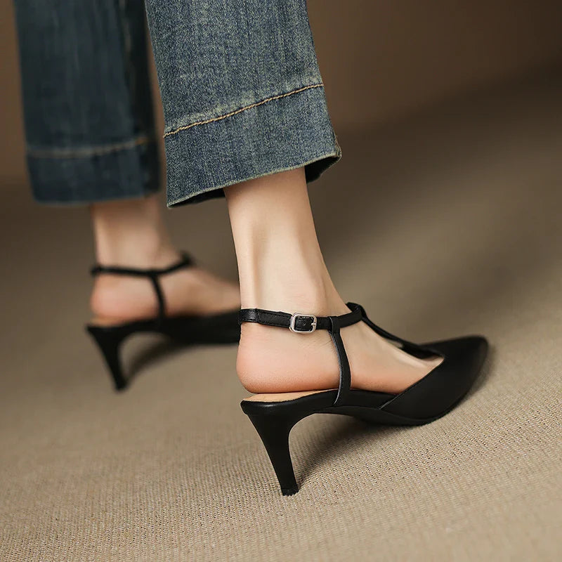 Vaila Genuine Leather Heels