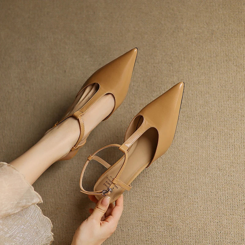 Vaila Genuine Leather Heels