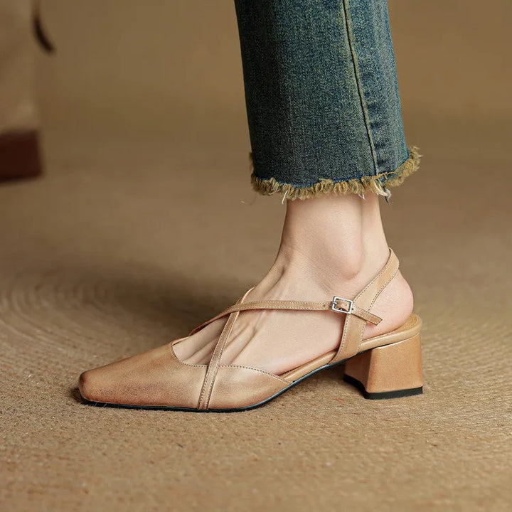 Meloni Genuine Leather Heels