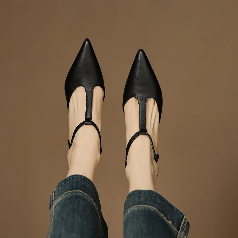 Vaila Genuine Leather Heels