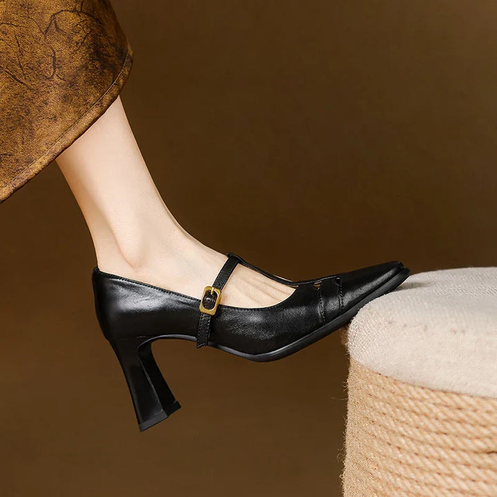 Marie Genuine Leather Heels