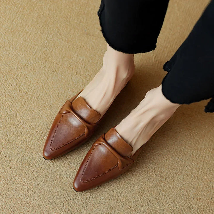 Alaya Genuine Leather Mules