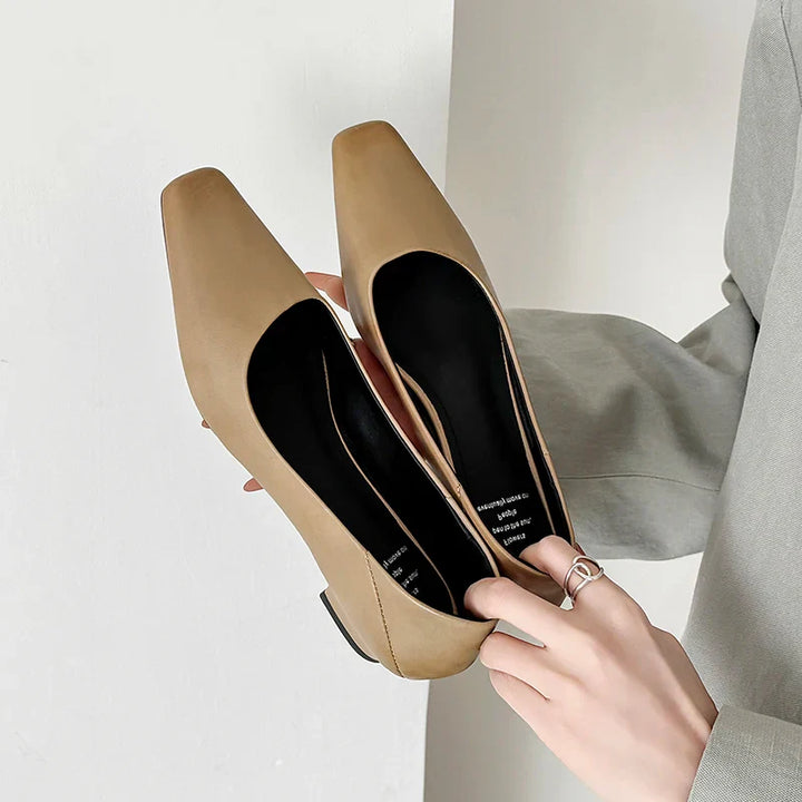 Calyan Genuine Leather Pumps