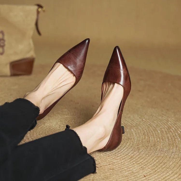 Mira Genuine Leather Heels