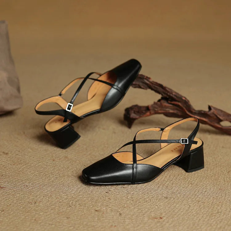 Meloni Genuine Leather Heels