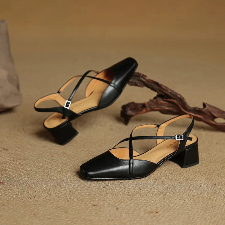 Meloni Genuine Leather Heels
