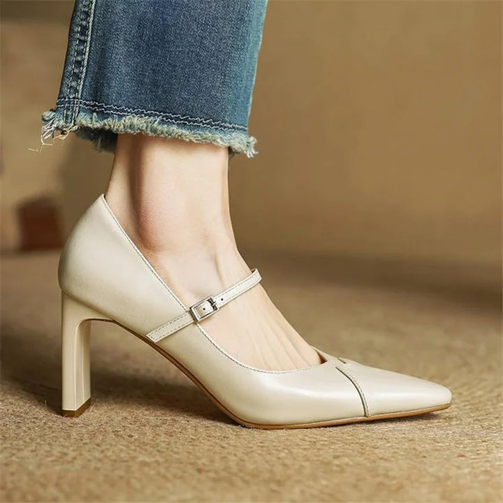 Ivy Genuine Leather Heels