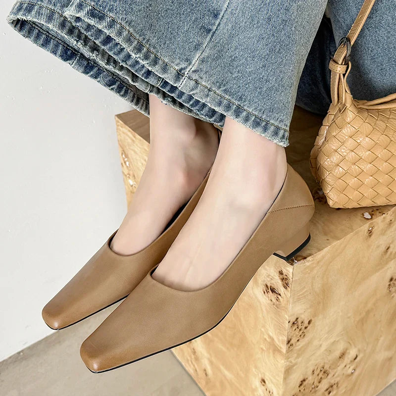 Calyan Genuine Leather Pumps