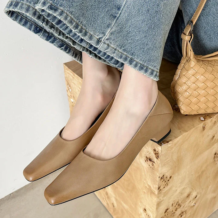 Calyan Genuine Leather Pumps