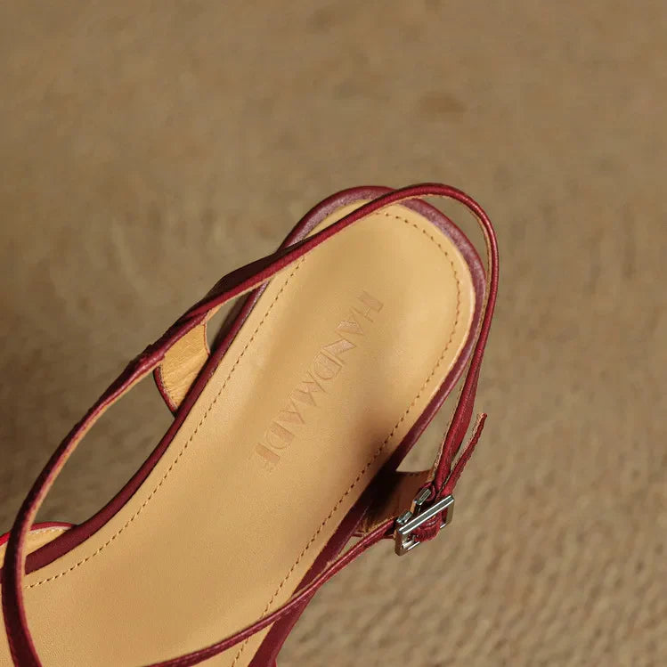 Meloni Genuine Leather Heels