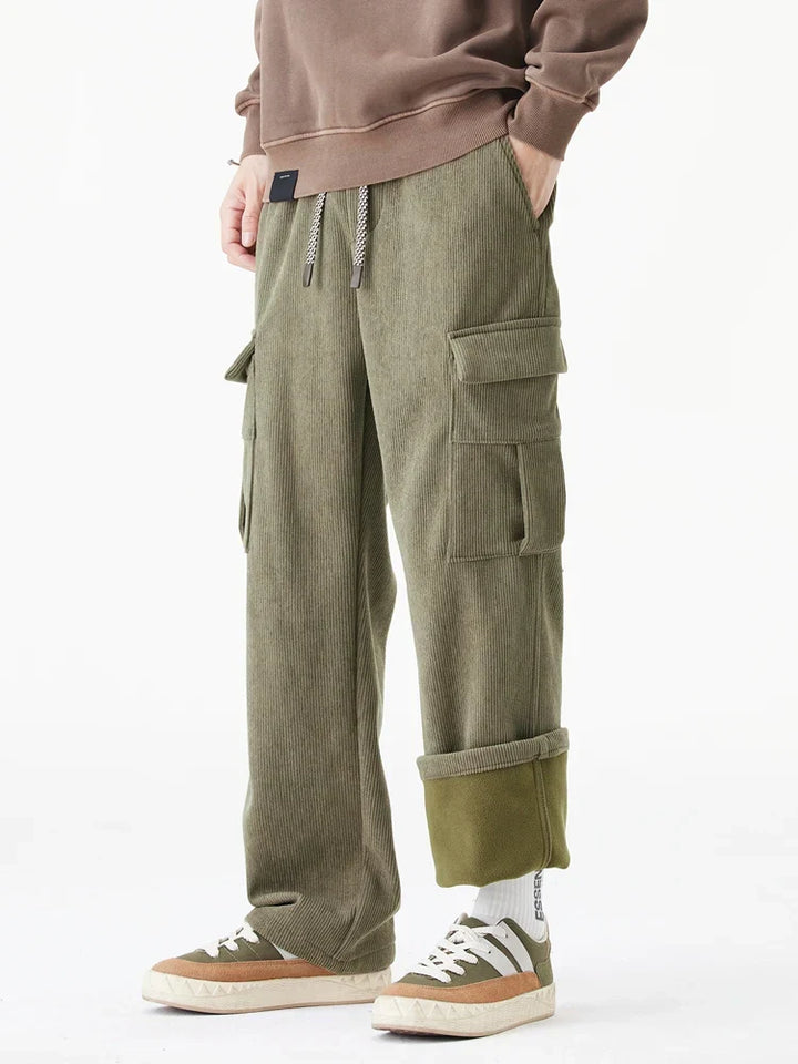Corduroy Fleece-Lined Pants
