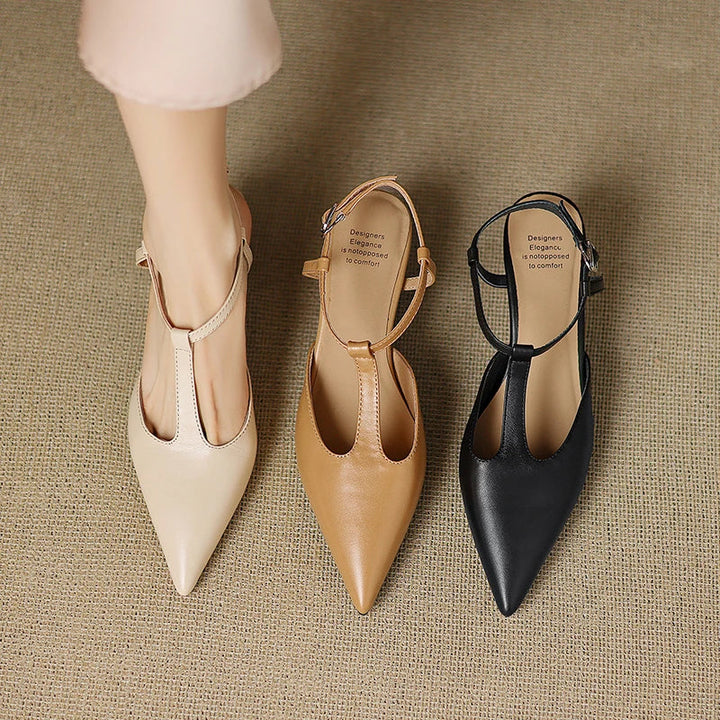 Vaila Genuine Leather Heels