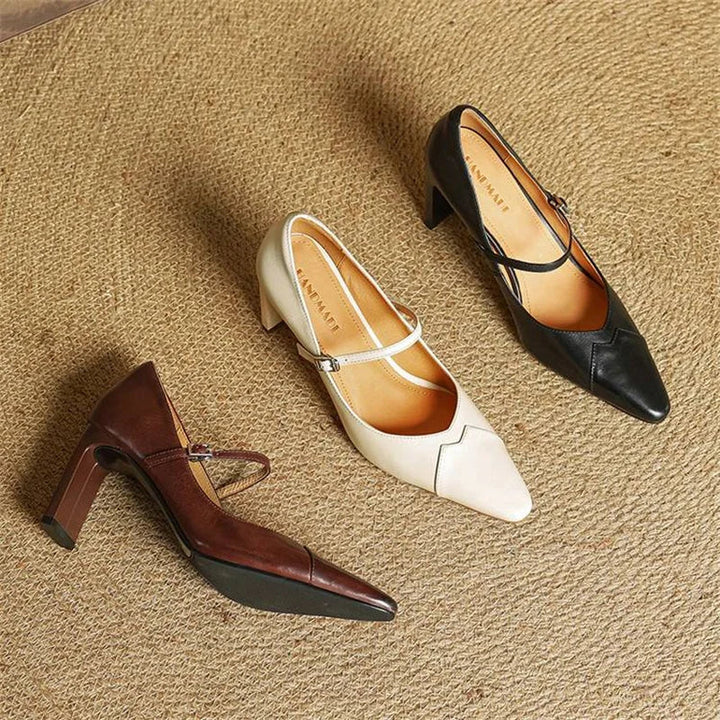 Ivy Genuine Leather Heels