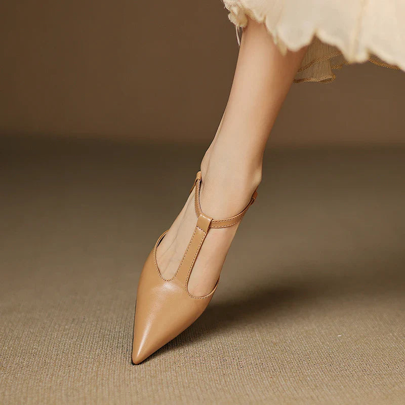 Vaila Genuine Leather Heels