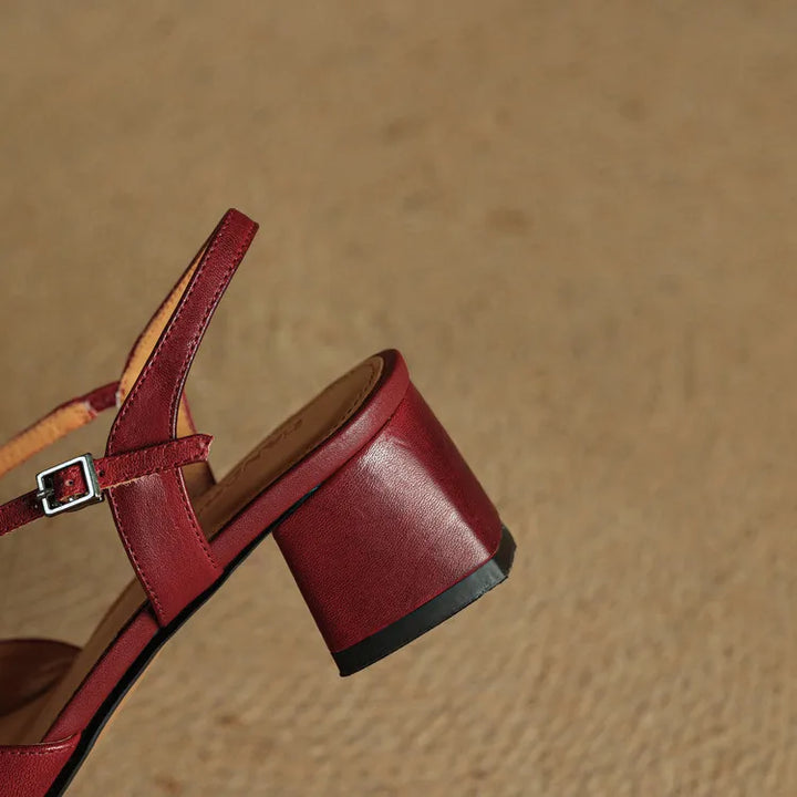 Meloni Genuine Leather Heels