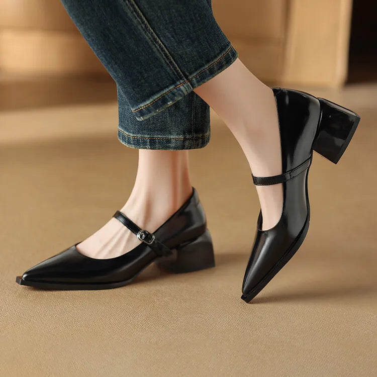 Allure Genuine Leather Heels