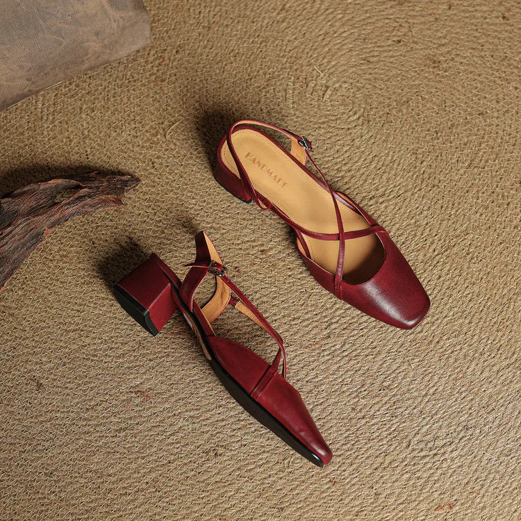 Meloni Genuine Leather Heels