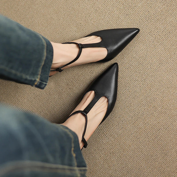 Vaila Genuine Leather Heels