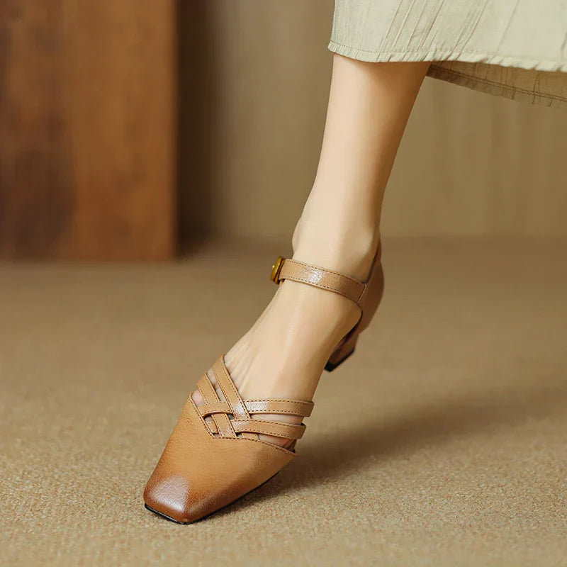 Marisol Genuine Leather Heels