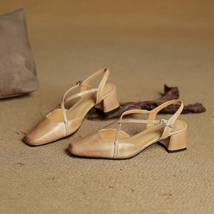 Meloni Genuine Leather Heels