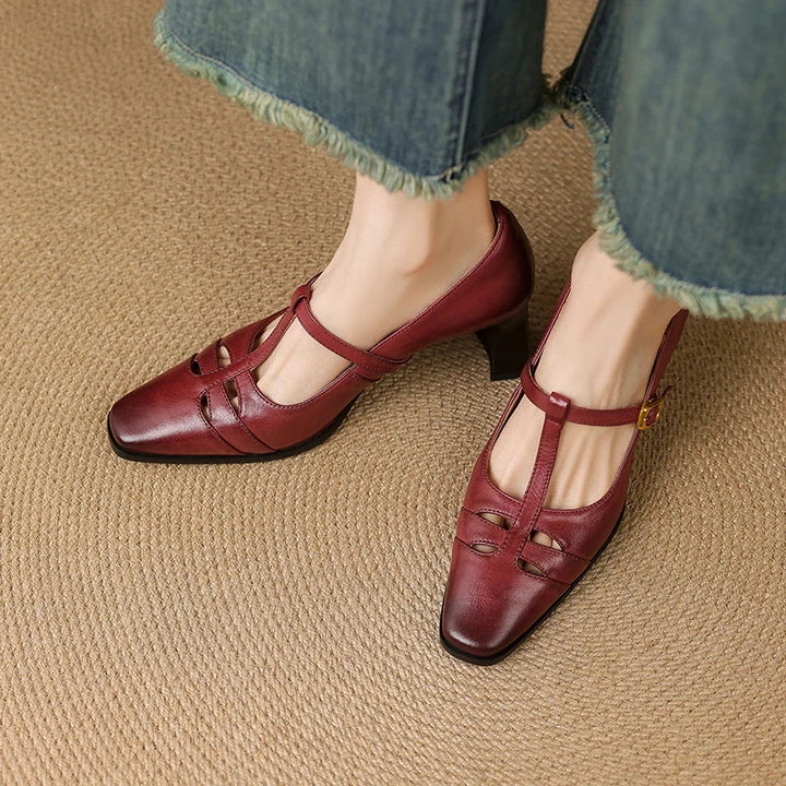 Marie Genuine Leather Heels