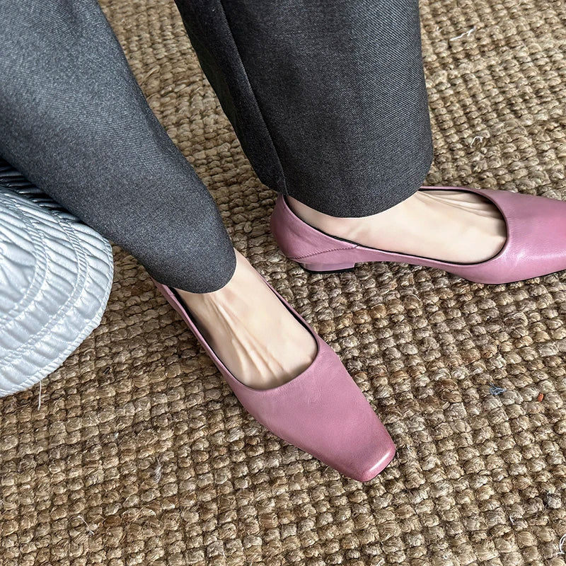 Calyan Genuine Leather Pumps