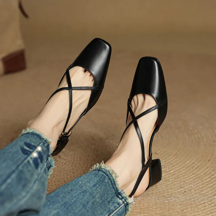 Meloni Genuine Leather Heels