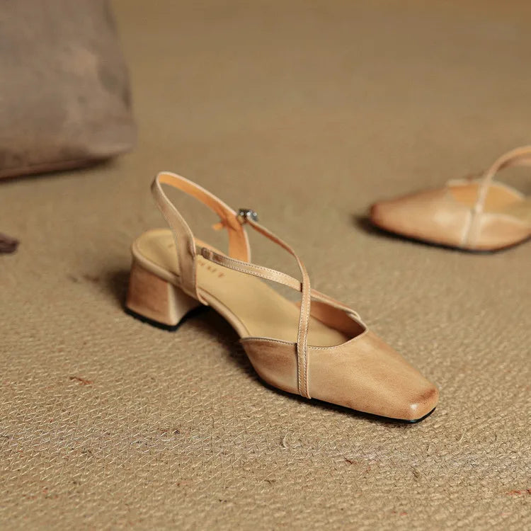 Meloni Genuine Leather Heels