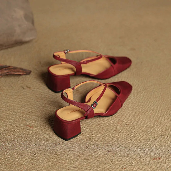 Meloni Genuine Leather Heels