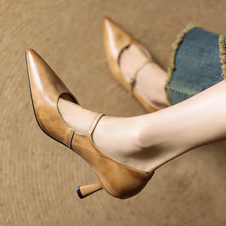 Selene Genuine Leather Pumps